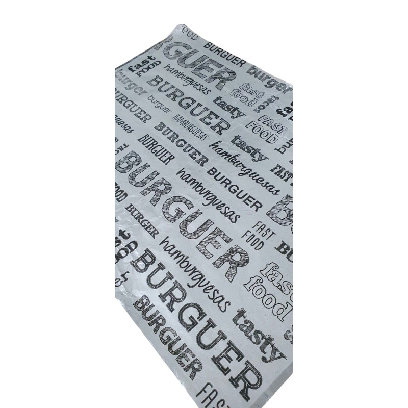 P Aluminio Fast Food en hojas 30x40- x kg (aprox 180 un)