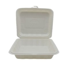 Estuche BIO F de Maíz con tapa 1000 ml (18 x 18 x 6,5 cm) x 100