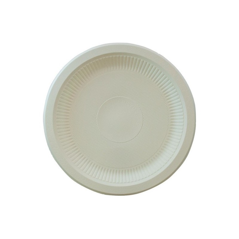 Plato BIO Fécula de Maíz Grande (23 cm) x 12 unid