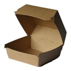 Estuche Kraft Hamburguesa Gde (13 x 11 x 8,7) x 10 unid