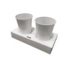 Porta Vasos Doble Cartulina Bca Impreso a 1 color (x 2500)