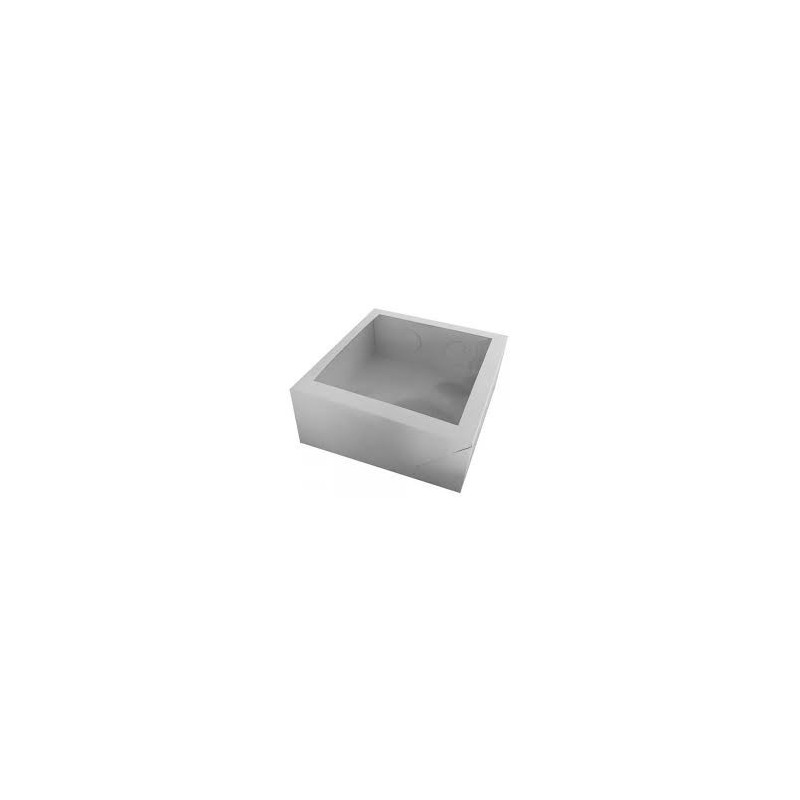 Caja Cartulina Blanca con Visor 20 x 30 x 7 cm (x 10 unid)