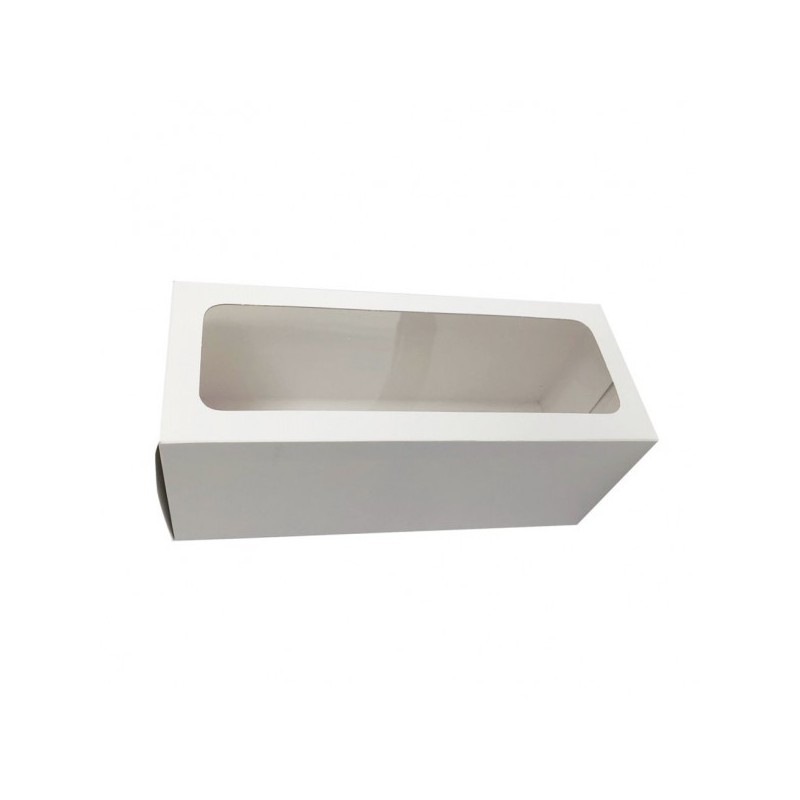 Estuche Blanco con Visor parabudín (24 x 85 h: 10 cm) x 10 un