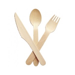 Tenedores de Madera 14 cm (x 100 unidades)