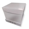 Caja Torta Micro Blanca + Tapa Cartulina Alta 25 x 25 x 25 cm (x 1)