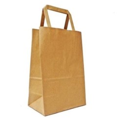 Bolsa Marrón ACUARIO 14 x 8 x 20 con  manija