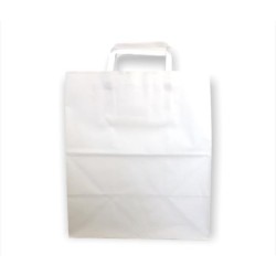 Bolsa Blanco ACUARIO 14 x 8 x 26 con  manija