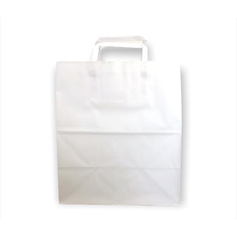 Bolsa Blanco ACUARIO 14 x 8 x 26 con  manija