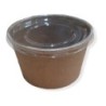 Ensaladera Polipapel Kraft 20 oz (600 cc) con tapa (x 100)