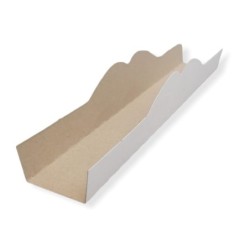 Porta pancho cartulina blanca (22,5 x 3,5 x 3,5 cm) x 500 un