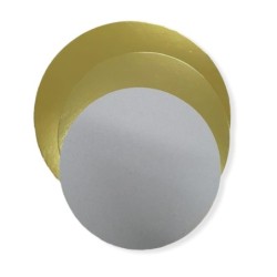 Disco Cartón ORO Metalizado 16 cm (x 10 unidades)