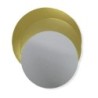 Disco Cartón ORO Metalizado 22 cm (x 10 unidades)
