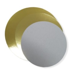 Disco Cartón ORO Metalizado 26 cm (x 10 unidades)