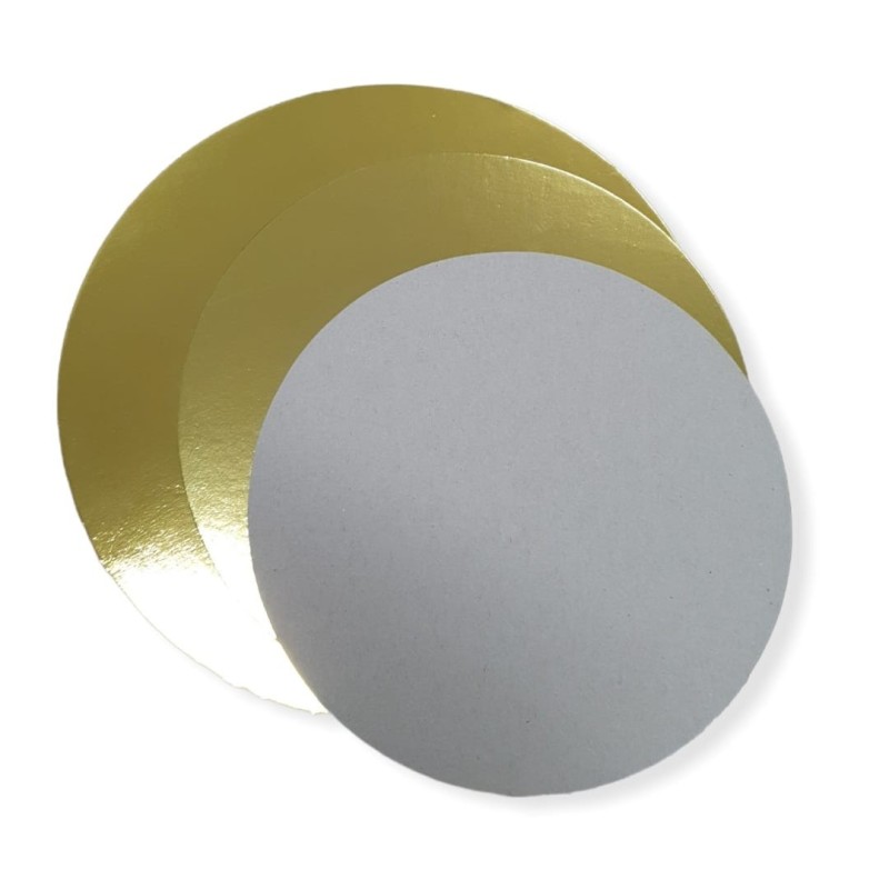 Disco Cartón ORO Metalizado 26 cm (x 10 unidades)