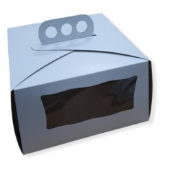 Estuche Torta Doble Visor con manija 24 x 24 x 15 cm (x 10)
