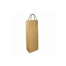 Bolsa para Botella Marrón 14 x 8 x 40 LUNA con manija