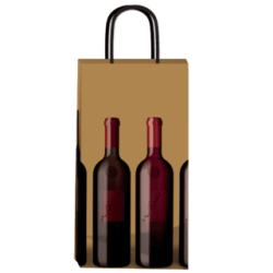 Bolsa para Dos Botellas WINE 22 x 10 x 42 con manija