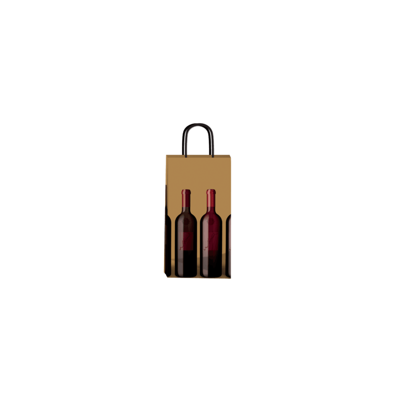 Bolsa para Dos Botellas WINE 22 x 10 x 42 con manija