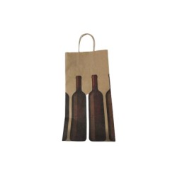 Bolsa para Dos Botellas BOTELLA 22x8x 40 con manija