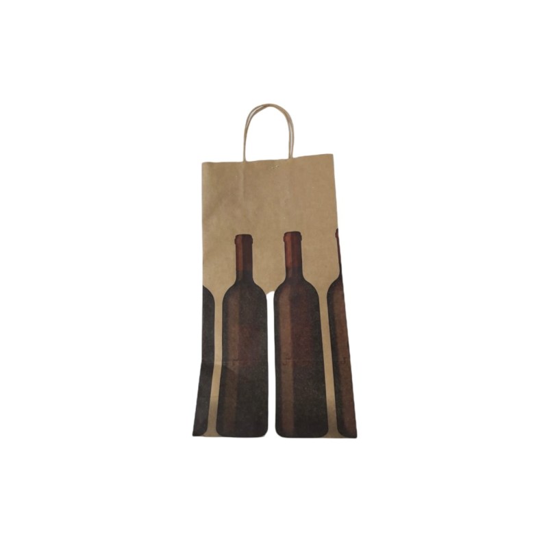 Bolsa para Dos Botellas BOTELLA 22x8x 40 con manija