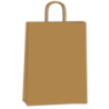 Bolsa Marrón ACUARIO 14 x 8 x 26 con  manija