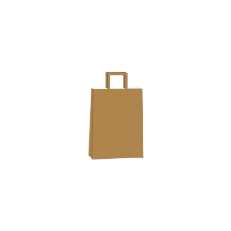 Bolsa Marrón ACUARIO 22 x 10 x 30 con manija