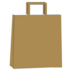 Bolsa Marrón ACUARIO 30 x 12 x 41 con manija