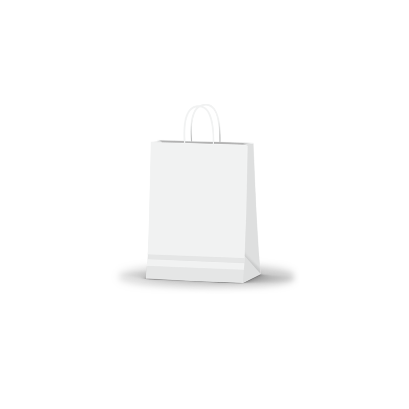 Bolsa Blanco LUNA 22 x 10 x 30 con  manija
