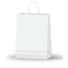 Bolsa Blanco LUNA 22 x 10 x 30 con  manija