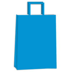 Bolsa Azul ACUARIO 14 x 8 x 20 con  manija