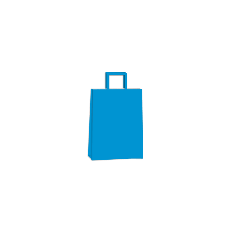 Bolsa Azul ACUARIO 14 x 8 x 20 con  manija