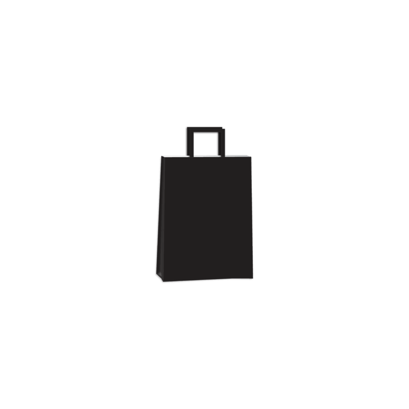 Bolsa Negro ACUARIO 22 x 10 x 30 con  manija