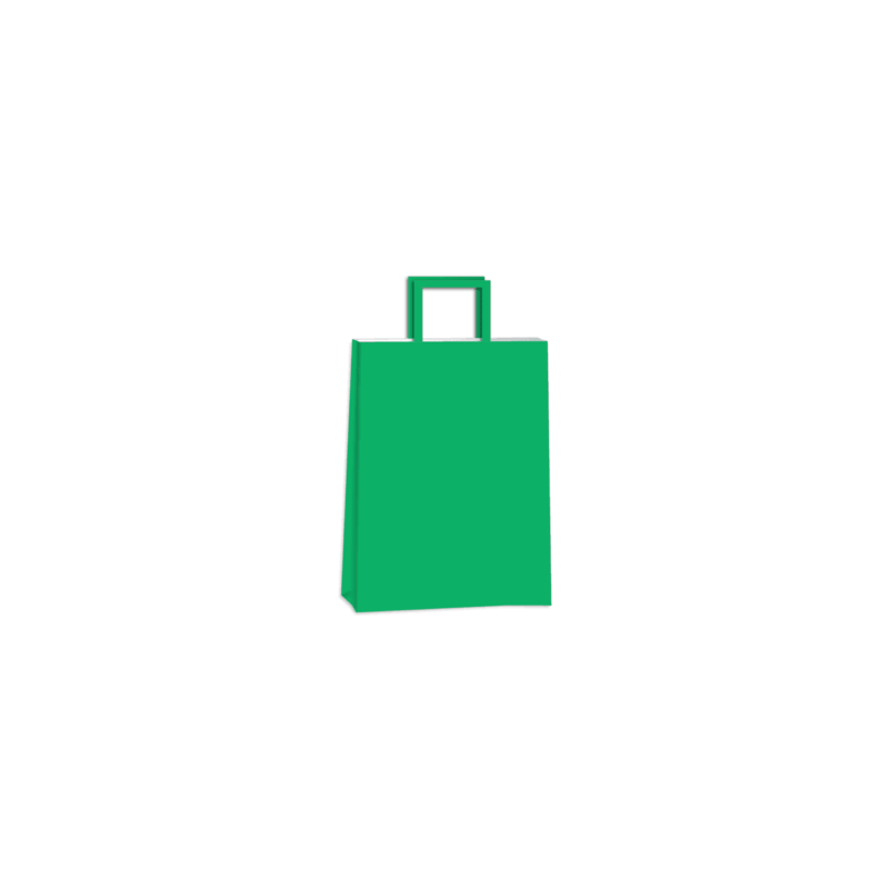 Bolsa Verde LUNA 22 x 10 x 30 con  manija