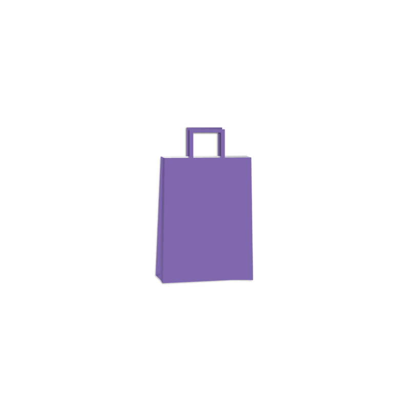 Bolsa Violeta LUNA 22 x 10 x 30 con  manija