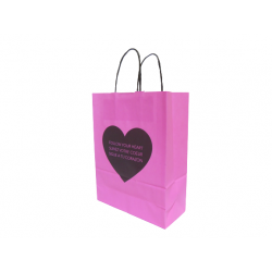 Bolsa Heart Pink 22 x 10 x 30 con manija