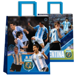 Bolsa Selección Argentina 22 x 10 x 30 con  manija