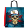 Bolsa Skull 22 x 10 x 24 cm con  manija