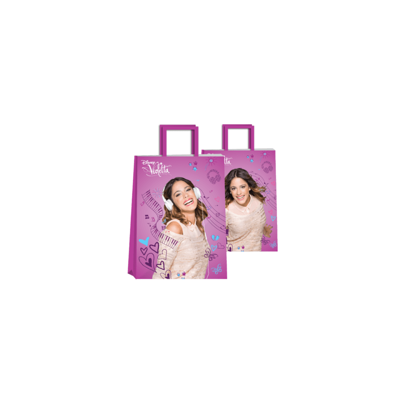 Bolsa Violetta 22 x 10 x 30 con  manija
