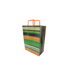 Bolsa Latin Verde 22 x 10 x 30 con  manija