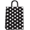 Bolsa Lunares Blancos 30 x 12 x 41 con  manija