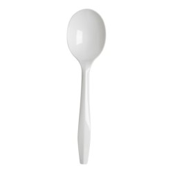 Cucharas de postre blanca (x 100 unidades)