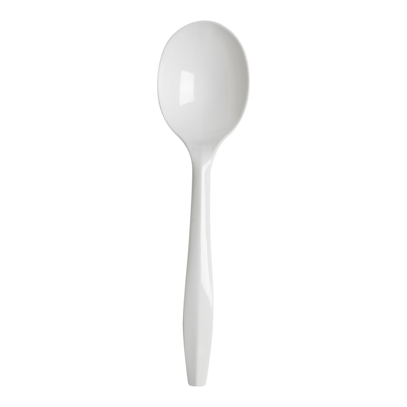 Cucharas de postre blanca (x 100 unidades)