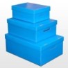 Caja Micro Barniz Celeste 31 x 22 x 13 cm