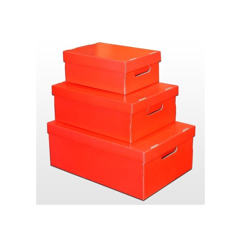 Caja Micro Barniz Rojo 48 x 33 x 18 cm