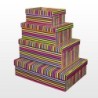 Caja Micro Plast NEGRA A RAYAS 39 x 30 x 15