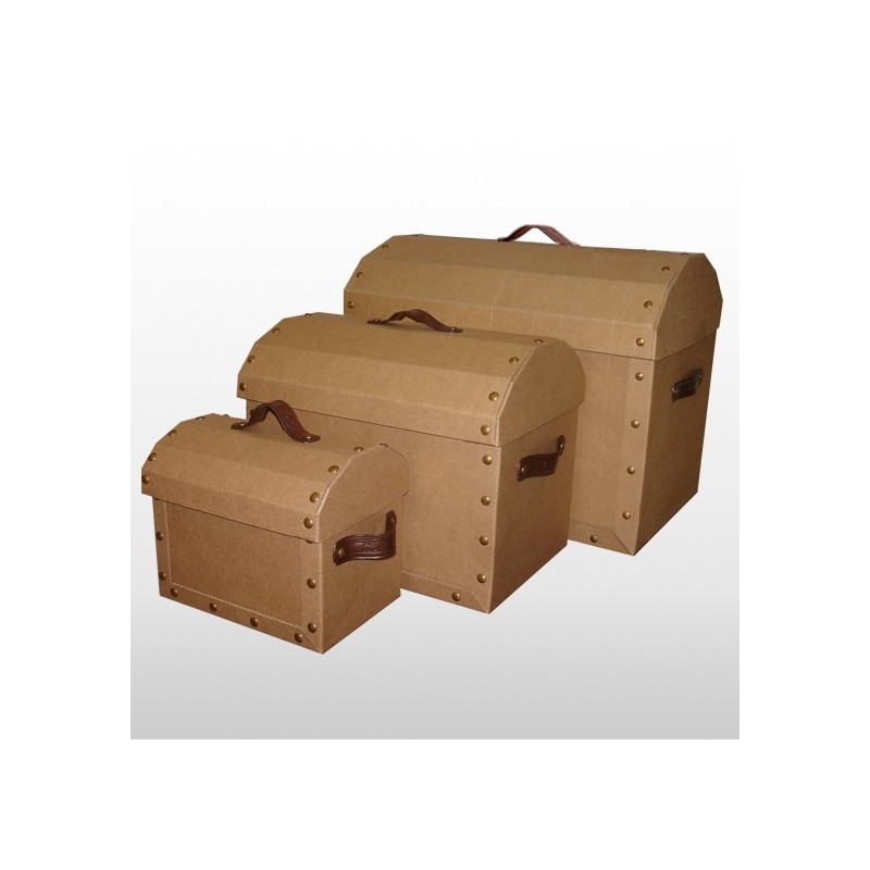 COFRE MORGAN con manijas cuero 59 x 38 x 49 cm