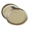 Bandeja Cartón Dorado 18 cm diámetro (x 10 un)