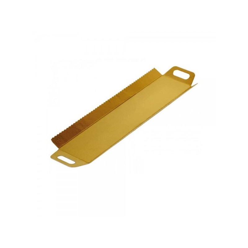 Bandeja Cartón ORO/PLATA con Asas (12 x 30 cm) x 10